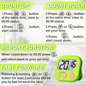 ZILLEEN Classroom Timer for Kids Teachers 2 Pack Digital Timers