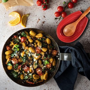 Hasense Spoon Rest for Stove Top, Large Ceramic Cooking Spoon Holder for Kitchen Counter, Porcelain Spatula Rest for Kitchen Utensils, Ladle and Tong, Home and Coffee Bar Decor, Red