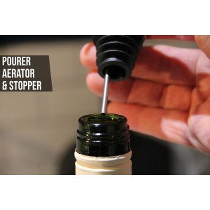 Happy Hour Sea Turtle Wine Pourer - Stopper, Aerator, and Perfect Pourer