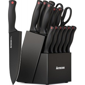 Knife Set, Astercook 15 Pieces Knife Set...