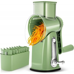 SUSTEAS Rotary Cheese Grater with Handle...