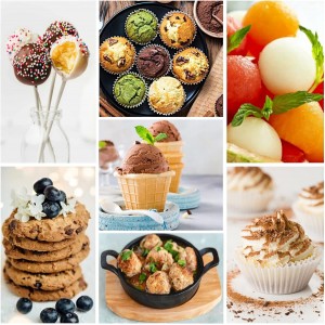 Ice Cream Scoop, 3Pcs Cookie Scoop Set, 18/8 Stainless Steel Cookie Dough Scoop, Cookie Scoops for Baking Set of 3, Ice Cream Scooper with Trigger Release, Cookie Scooper for Baking