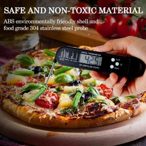 Xuhal 6 Pcs Digital Meat Thermometer for Grill Instant Read Food Thermometer Waterproof with Long Probe Magnet Foldable for Cooking BBQ Party Kitchen Turkey Fry Baking Candy