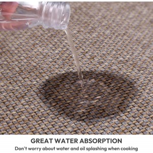 Kitchen Mats for Floor, Kitchen Rug, Nonskid, Washable, Absorbent Kitchen Runner Rug for in Front of Sink, Entryway, Rubber Backing Indoor Door Mat, Farmhouse Style Standing Mat, 17.3