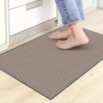 Kitchen Mats for Floor, Kitchen Rug, Nonskid, Washable, Absorbent Kitchen Runner Rug for in Front of Sink, Entryway, Rubber Backing Indoor Door Mat, Farmhouse Style Standing Mat, 17.3