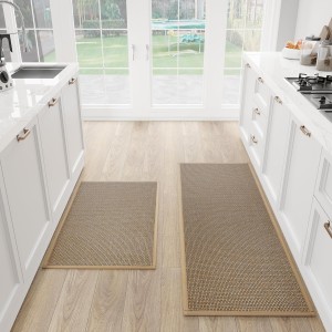 Kitchen Mat Set of 2 PCS, Cushioned Non ...