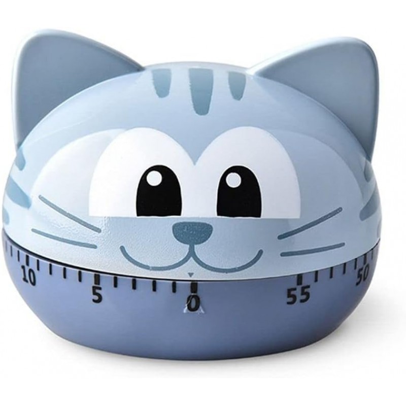 gofidin ABS Animal Cute Mechanical Timer, Wind Up Student Learning Time Manager,Manual Kitchen Food Timer Digital and Cooking Timer