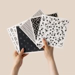 RECYCO Swedish Dishcloths for Kitchen | 5 Pack Geometric Washable Dish Rags | Cellulose Reusable Cleaning Paper Towels | Absorbent Counter Dish Cloth Sponge Kitchen Wipes, 8