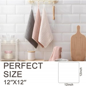 K&janet6am Dish Cloths for Washing Dishes, 6 Pack Kitchen Dish Towels, Super Absorbent Microfiber Cleaning Cloth, Barista Micofiber Cloths for Espresso Machine,12x12 Inches