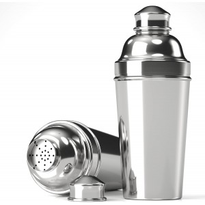 60oz Cocktail Shaker, Stainless Steel Large Drink Mixer Shaker with Cocktail Strainer, Zikepa Professional Shakers Bartending Margarita Martini