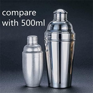 60oz Cocktail Shaker, Stainless Steel Large Drink Mixer Shaker with Cocktail Strainer, Zikepa Professional Shakers Bartending Margarita Martini