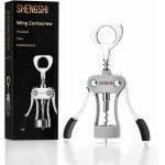 shengshi Wine Opener Zinc Alloy Premium Wing Corkscrew Wine Bottle Opener With Multifunctional Bottles Opener