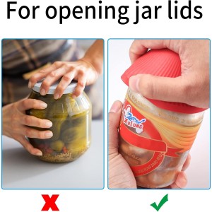 3 Pcs Rubber Jar Opener Gripper Pads, Multi Purpose Jar Bottle Can Lids Gripper Openers Reusable, for Seniors Weak Hands, Most Bottles, Used as Kitchen Coasters