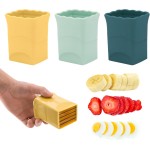 3PCS Fruit Slicer Cup: Strawberry Slicer, Speed Cutter for Banana Grape Egg Rapid & Safe Slicing Kitchen Gadget