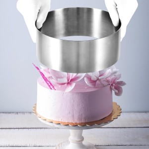 CALIFORNIA CADE ELECTRONIC Cake Ring, 6 Inch Cake Rings for Baking, 15CM Fixed Round Stainless Steel Cake Mold - Cake Baking Supplies