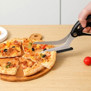 AmHoo Pizza Scissors Stainless Steel Blade Salad Pizza Slicer Pizza Cutter Scissors with Server Highly enjoy Excellent Gifts