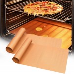 UBeesize 2 Pack Thickened Copper Oven Liners for Bottom of Oven BPA & PFOA Free, Reusable 16x24 Inch Heavy Duty Non Stick Teflon Oven Mats, Fit Electric Gas Toaster Convection Microwave Ovens Grills