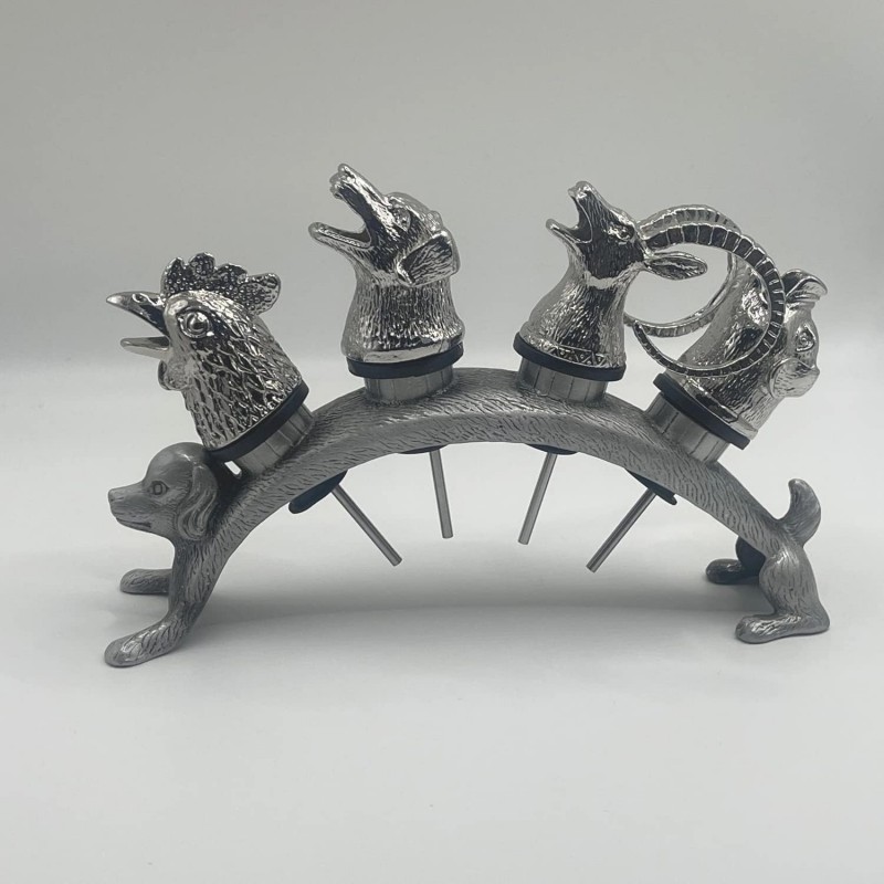 Animal Wine Pourer and Wine Bottle Stopper Holde Display Unique Wine Accessories