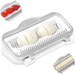 Egg Slicer for Hard Boiled Eggs Banana Slicer, Aluminium & Stainless Steel Wires Heavy Duty Bigger for Strawberry Mushroom, Dishwasher Safe
