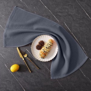 Homaxy 100% Cotton Kitchen Towels and Dishcloths Set, 12 x 12 Inches and 13 x 28 Inches, Set of 8 Bulk Kitchen Towels Set, Ultra Soft Absorbent Dish Cloths for Washing Dishes, Dark Grey