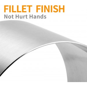 Guowall 6 Pack Seamless Cake Ring Molds Stainless Steel Mousse Rings 3 Inch Round Pastry Cutter for Baking (Includes 6 Rings 1 Pusher and 1 Lifter)