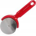 Stainless Steel Pizza Cutter - 7.75 inch Slicer for Pizzas, Pockets and More -Red Plastic Handle Pizza Cutter Wheel.