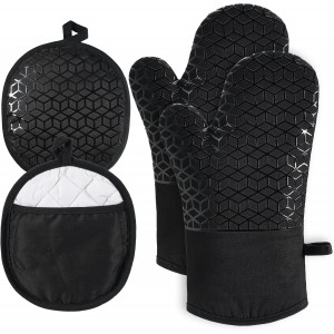 Oven Mitts and Pot Holders,500 ℉ Heat ...