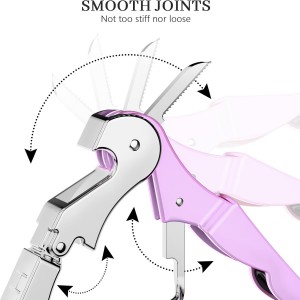 HYZ Wine Opener Bulk 20-Pack for Bartender, Professional Waiter Corkscrew Wine Key for Servers & Restaurant, Double Hinged Wine Bottle Opener with Foil Cutter, Commercial Bulk Set, (Multicolor)