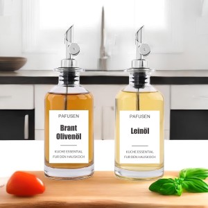 Pafusen 2 Pack Liquor Pour Spout, Auto Flip Olive Oil Dispenser Spout, Pour Spout for Liquor Bottles, Olive Oil Spout, Bottle Pourers for Alcohol Wine Syrup Home Bar Accessories Silver