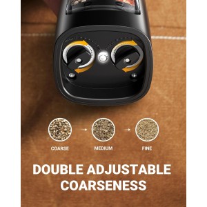 Sangcon Electric Salt and Pepper Grinder Set Shakers 2 IN 1 - USB RECHARGEABLE Salt and Pepper Mill Set All in One, Automatic Refillable Adjustable Coarseness Ceramic Grinder with Light