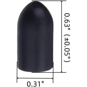 50 Pcs Pourers Dust Covers Olive Oil Liquor Bottle Pour Spout Cover Rubber Caps (Not Include the Spout)