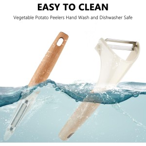 Potato Peelers Stainless Steel Swivel Peelers Y-Shaped and I-Shaped Peeler Set of 2,Vegetable Carrot Fruit Peelers for Kitchen