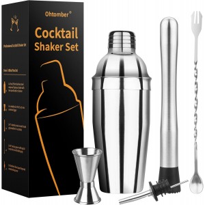 Ohtomber Cocktail Shaker Bartender Kit -...