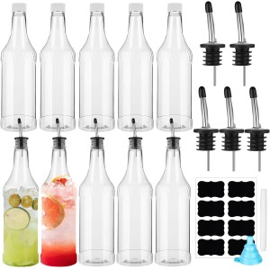 Dandat 20 Pcs 32 oz Plastic Long Neck Bo...