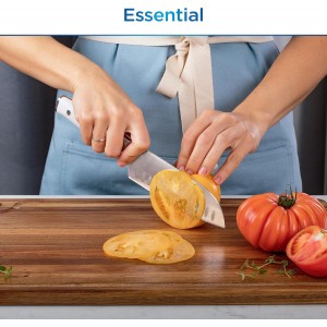 Ninja K12007WHBN NeverDull 7-Piece Prep Knife System, Essential, High Carbon Stainless Steel, Built-in Sharpener, White