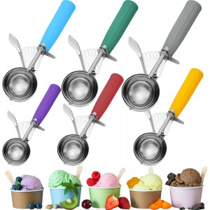 Hsei 6 Pcs Ice Cream Scoops Stainless St...