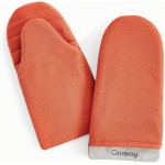 Caraway Oven Mitts - 100% Organic Cotton Oven Mitt - Double-Layer & Stain-Resistant Stitching - Safe Handling of Hot Kitchenware - Set of 2 - Perracotta