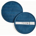 Caraway Pot Holders - 100% Organic Cotton Pot Holder - Double-Layer Stain Resistant Stitching - Resists High Heat & Low Cold Temperatures - Machine Washable - Navy