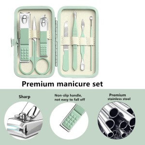 Manicure Set Nail Clipper Set Women Men Nail Clippers Kit Nail Care Kit Toenail Fingernail Cutters Personal Care Tools Manicure Pedicure with Travel Case Nail Grooming Kit Gifts for Women Men