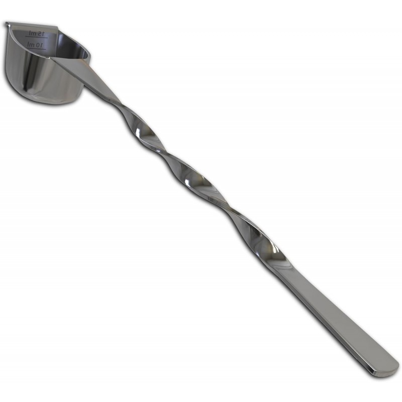Rattleware Stainless Steel Spoon Twist – Coffee Scoop with Graduated Measure, Long Handled Espresso Spoon, Barista Tool, Coffee Bar Accessories, Measuring Tablespoon for Ground Coffee