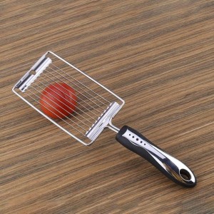 Tomato Slicer,Stainless Steel Handheld Boiled Eggs Slicer Tomato Cutter Veggie Chopper Kitchen Gadgets Kitchen Tools
