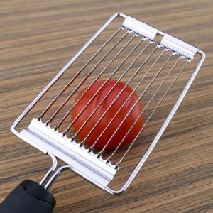 Tomato Slicer,Stainless Steel Handheld Boiled Eggs Slicer Tomato Cutter Veggie Chopper Kitchen Gadgets Kitchen Tools