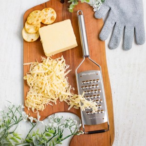 Microplane Professional Series Kitchen Grater new Extra Coarse for Potato, Zucchini, Carrot, Apple, Cabbage and Cheese with Stainless Steel Blades - Made in USA