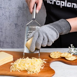Microplane Professional Series Kitchen Grater new Extra Coarse for Potato, Zucchini, Carrot, Apple, Cabbage and Cheese with Stainless Steel Blades - Made in USA