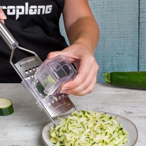Microplane Professional Series Kitchen Grater new Extra Coarse for Potato, Zucchini, Carrot, Apple, Cabbage and Cheese with Stainless Steel Blades - Made in USA