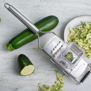 Microplane Professional Series Kitchen Grater new Extra Coarse for Potato, Zucchini, Carrot, Apple, Cabbage and Cheese with Stainless Steel Blades - Made in USA
