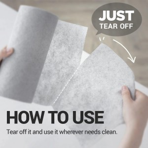 DEARCUS One Day Scrubber Disposable Dishcloth Sheets – Odor-Free Lint-Free Non-Scratch Melt-Blown PP Cleaning Cloths for Dishes, Cookware, Cooktop & Bathroom | Gray, 1 Pack 60 Sheets (~2 Month Supply)