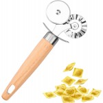Pastry Cutter Double Wheel - Exquisite Wooden Handle, Perfect for Pasta, Pizza, Ravioli, Cookie -Cheese Slicers Enhance Your Culinary Artistry