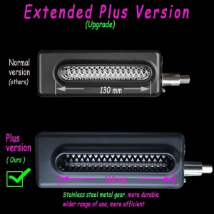 【PLUS】Meat Tenderizer for All KitchenAid Household Stand Mixers- Mixers Accesssories Attachment with Stainless Steel Gears, Black【Improved Extended New Version】