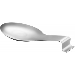 Dependable Industries Inc. Essentials Brushed Finished Stainless Steel Spoon Rest Spatula Ladle Holder, Heavy Duty, Dishwasher Safe For Kitchen Stovetop (1)